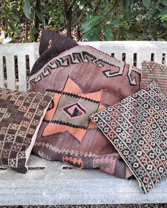 SET 4 CUSCINI KILIM IKEA – Lana – Stile Etnico