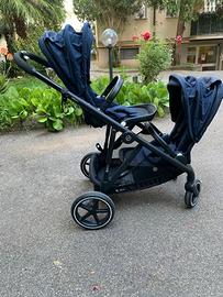 Passeggino gemellare Cybex perfetto, Blu navy