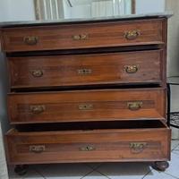 Cassettiera comò in legno