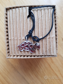 Pianegonda terra e mare collana ciondolo tartaruga