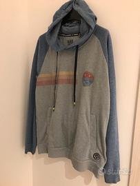 Felpa leggera con cappuccio tgS grigio