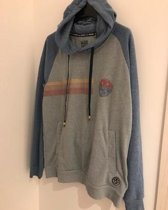 Felpa leggera con cappuccio tgS grigio