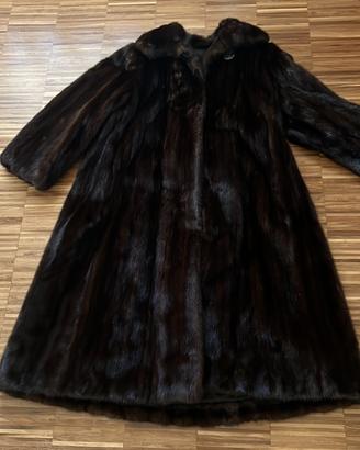 Pelliccia vera visone mogano - lusso vintage