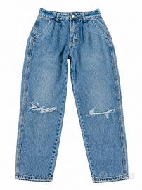 jeans baggy donna y2k vita alta nuovi tagli M