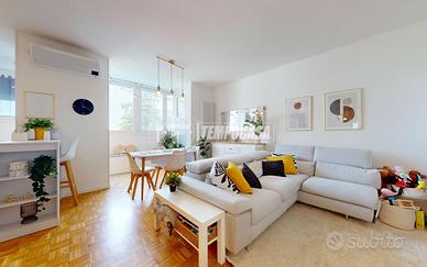 Quadrilocale ristrutturato con cantina e garage.