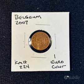 Collectible Coin 1 Euro Cent - Albert II 2007 🇧🇪