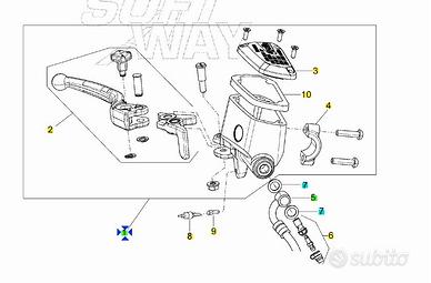 Pompa freno anteriore Aprilia Dorsoduro 750 851723