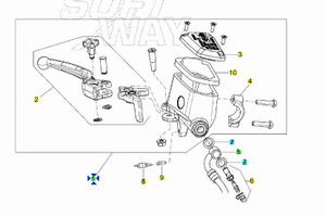 Pompa freno anteriore Aprilia Dorsoduro 750 851723