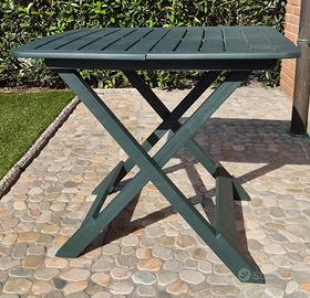 TAVOLO PIEGH.TEVERE VERDE 80x72x70 CLASSIC