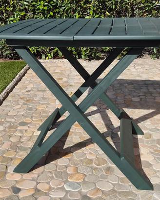 TAVOLO PIEGH.TEVERE VERDE 80x72x70 CLASSIC
