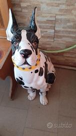 cane alano arlecchino in terracotta 
