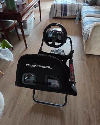 postazione simulatore playseat + volante logitech 