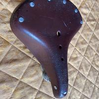 sella bici epoca in cuoio