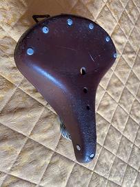 sella bici epoca in cuoio