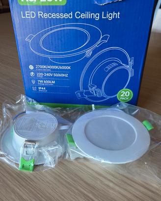 20 Faretti led da incasso