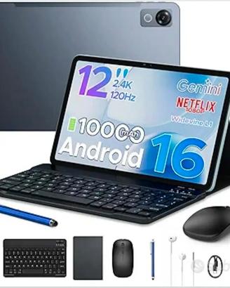 Tablet Android 16 P12 (2026) 12" 2.4K 120Hz - 48GB