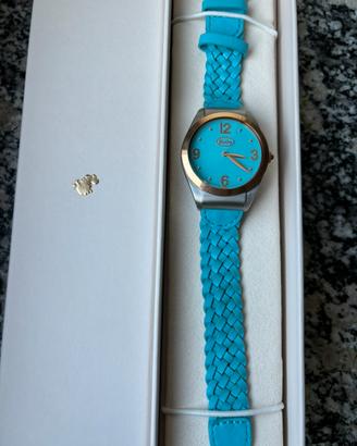 Orologio DODO TAHITIazzurro acciaio oro