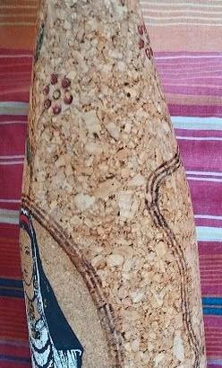 Bottiglia vintage sughero disegno sardo