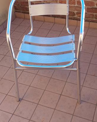 Sedie in alluminio mod. Capri 