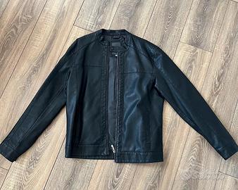 GIACCA IN ECOPELLE NERA - TAGLIA M