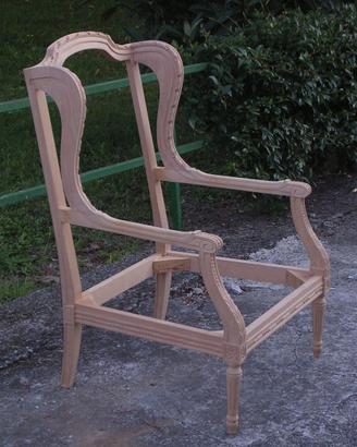 Poltrona Bergere al Fusto Grezzo e Altri Modelli