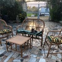 Set Poltrone Bambù Vimini anni ‘60