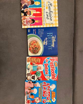 set 4 libri di cucina per bambini