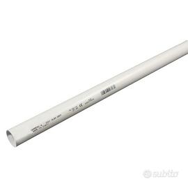 Tubo rigido elettrico in PVC grigio ø 25 mm x L 3