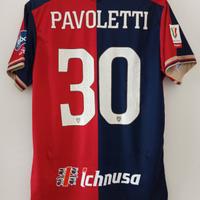 Maglia calcio preparata Cagliari Pavoletti 30 