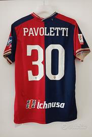 Maglia calcio preparata Cagliari Pavoletti 30 