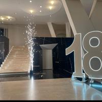 Numero diciotto luminoso alto 2 Metri