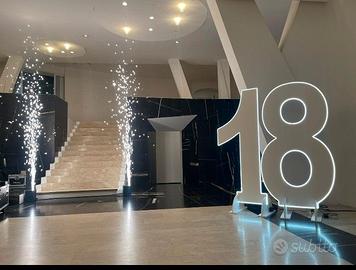 Numero diciotto luminoso alto 2 Metri