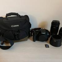 Canon EOS 1300D + 18-55mm + 55-250mm + accessori