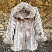 Pelliccia reversibile NUOVA RexRabbit & Silver Fox