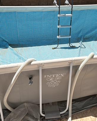 Piscina Intex 4.9m con filtro a sabbia