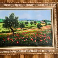 LORENZO SCOLAVINO - ORIGINALE - PAPAVERI E ULIVI