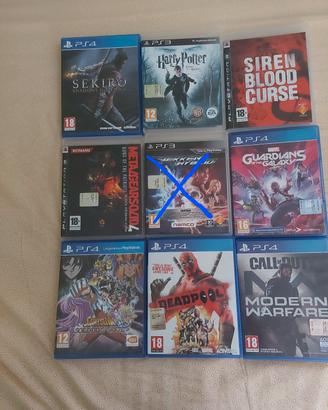 vari giochi playstation 4