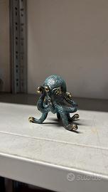 Polipo in Bronzo con Patina Verde 9x9cm