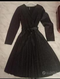 abito  nero glitter elegante donna  taglia unica 