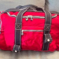 Borsa da viaggio colore rosso c/p.ombrello esterno