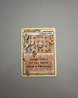 Pokemon Carta litografia d’alfa