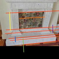 camino marmo di carrara