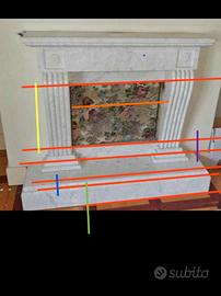 camino marmo di carrara