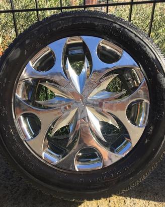 Cerchi in lega cromati 5 X 115 R 18 ET38 auto🇺🇸+🛞