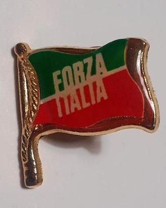 VECCHIA SPILLA PIN FORZA ITALIA SILVIO BERLUSCONI