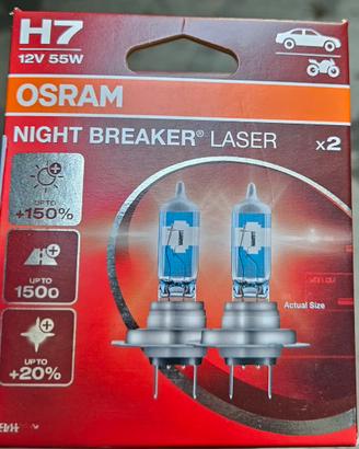 osram night breaker laser 4 lampadine H7 55W