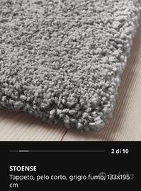 Stoense Tappeto Ikea grigio fumo 133x195