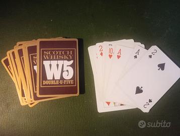 Carte da poker "Scotch Whisky W5 Double-U-Five"