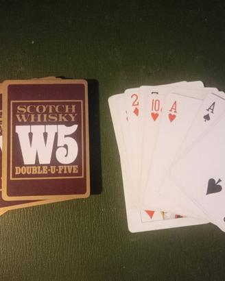 Carte da poker "Scotch Whisky W5 Double-U-Five"