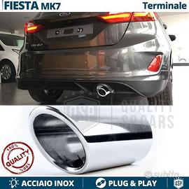 TERMINALE di Scarico Cromato per FORD FIESTA MK7